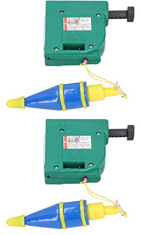2 Stück Magnetischer Drahthammer, Grüne Linie, Legierungsstahldrahthammer, 5 M, Magnetisches Lot, Setter, Nivellierungstestgerät, Messwerkzeug