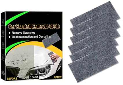 Illkjasfc 6 paños de limpieza para eliminar arañazos de coche