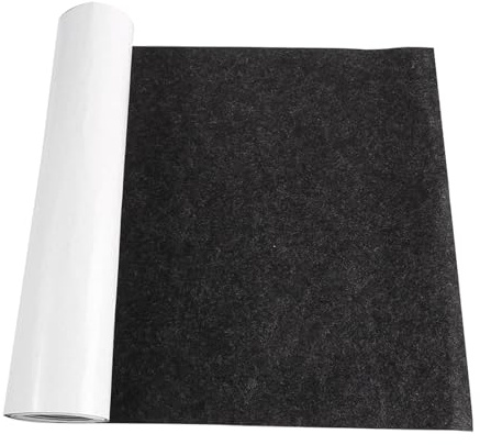 Filz Selbstklebend 1mm, 40x250cm – Selbstklebender Filzstoff, Filz selbstklebend meterware für DIY Box Liner, Möbelschutz, Stuhl Füße, Bodenschutz,Dunkelgrau