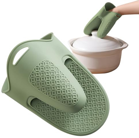 Moufles de Cuisine pour Four | Protège-Mains en Silicone,Gants Anti Dérapants Et Porte Casseroles Résistant À La Chaleur pour Barbecue Cuisine À La Maison Pâtisserie