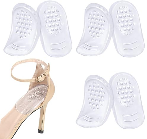 3 Paires Talonnettes en Gel,Epine Calcaneenne Silicone Talonette,Silicone Soulage Douleurs Pieds Semelle Talon pour Homme Femme