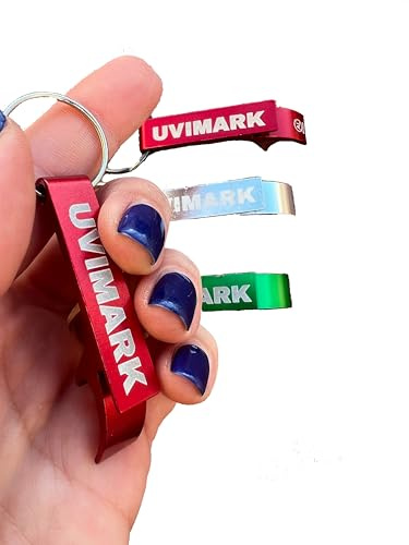 Uvimark - 100 Llaveros Abrebotellas Personalizados Para Regalos de Boda, Empresa, Promociones y Eventos, Detalles Personalizados, Celebraciones