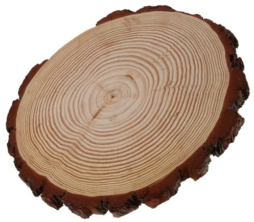 JOINPAYA Dalles De Jardin En Bois 30 Cm Pour Extérieur, Pavé Décoratif De Jardin Naturel, Pierres De Gué Résistantes Aux Intempéries, Pour Allée Et Aménagement Paysager