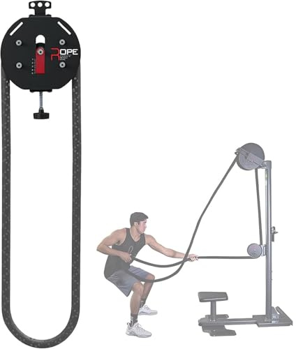 Entrenador De Resistencia De Cuerpo Completo Entrenador De Cuerda Sin Fin Sistemas De Poleas De Cable Portátil Equipo Escalada De Cuerda Para Entrenar La Parte Superior Del Cuerpo En Casa(Red)