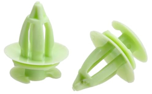 50 Pezzi di Clip di Fissaggio per Pannelli di Rivestimento delle Portiere Auto, Foro da 9 mm, Rivetti a Pressione in plastica, Elementi di Fissaggio per parafanghi, paraurti, minigonne Laterali