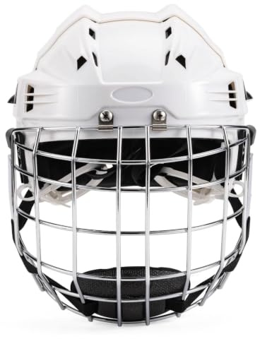 PETSOLA Casco Hockey con Rejilla Protector Casco Hockey Acolchado para portistas