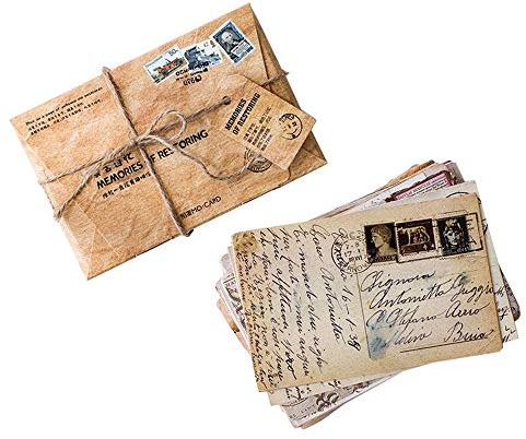 Vintage Style Postcards Set of 30 Different Designs Perfect as Guest Book for Wedding Party