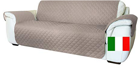 Moonange - 2-Sitzer-Sofabezug - Sofabezug mit Armlehnen - Sitzfläche 120 cm - wasserdicht - wendbar - rutschfest - schmutzabweisend - Kratzfest - Frost - moderner Sofabezug - Taubengrau