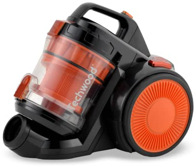 Techwood TAS-9009, Aspirateur sans Sac, Rouge, 800 W, 1.5 liters, 6 décibeles