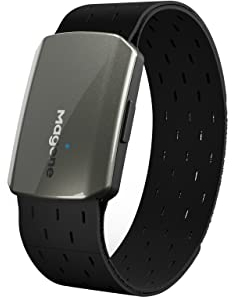 Magene H803 Herzfrequenzmesser Armband Armgurt IP67 Waterproof Support Bluetooth 4.2 and ANT+Herzfrequenz Armband Optisch Kompatibel mit Wahoo, Zwift, Strava, Elite HRV