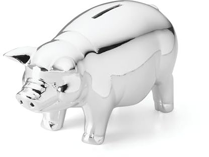 Reed & Barton Piggy Bank, Porcelain, Multicolor