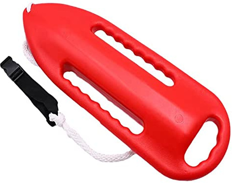 Beiruoyu 3 Handle Rescue Can Swimming Float Rescue Buoy 220N for Water Life Saving Safe Swim Training Swim Buoy Safety Float with Adjustable Waist Belt
