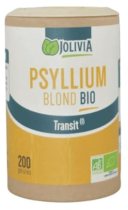 Psyllium Bio - 200 gélules végétales de 330 mg | Format Gélule | Complément Alimentaire | Vegan | Fabriqué en France