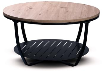 M2 Kollektion Couchtisch Palermo in schwarz, B/H/T = 80x43x80cm