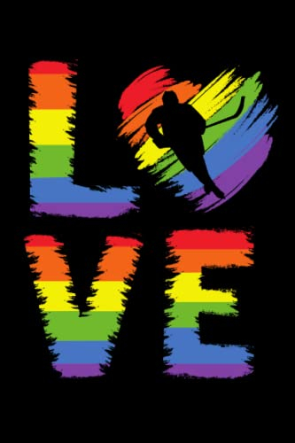 Ice-hockey LGBT Pride: 6x9, Notes, Notebook, Journal, Diary, 120 Pages lined, Paperback Cover