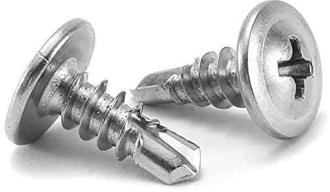 #8 x 1/2 Sheet Metal Screws 500PCS 410 Stainless Steel Truss Head Fast Self Tapping Screws by SG TZH