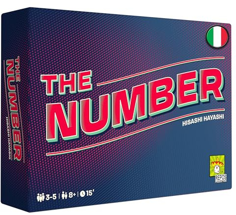 Asmodee – THE NUMBER – Gioca la Combinazione Perfetta per Ottenere Punti – Gioco da Tavolo di Astuzia e Bluff – Gioco di Numeri per Famiglie e Amici – 3-5 Giocatori – 8+ Anni – Edizione in Italiano
