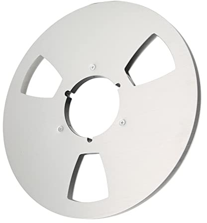 Carrete de Recogida de 10 Pulgadas, Carrete de Recogida Vacío de 1/4 a Carrete Pequeño, Orificios de Resistencia Al Viento de 3 Orificios, Carrete Abierto de Aleación de Aluminio (Astilla)