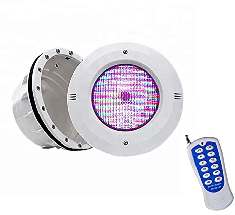 Faretti Per Piscina con Nicchie Par56 Faretto Subacqueo Incasso IP68 Impermeabile 12V AC RGB Luci Piscina con Telecomando per Piscina Subacquea, Vasca Idromassaggio, Festa In Piscina ( Colore : Rgb +