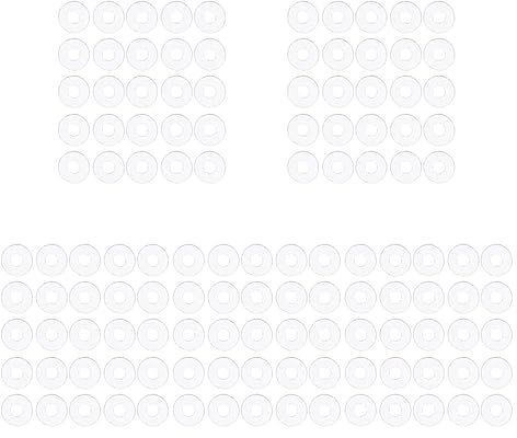 Guarnizione in silicone/plastica, 125 pezzi M8 M10 M12 Guarnizione for doccia Anello distanziatore/Strumento Asciugamano in vetro Guarnizioni in vinile di ricambio Spessore piatto Maniglie/Cappuccio D