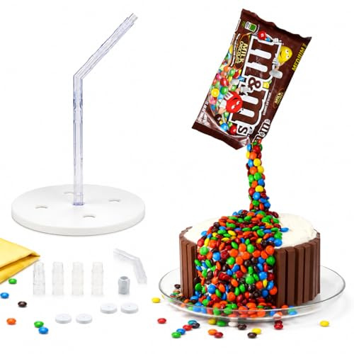 Anti Gravity Illusion Cake Stand Kit - Food Grade, Easy DIY Decor, Unique Cakes for All Occasions and Events - Cake pouring effect tool - Very Easy to use for Beginners - Baking Tools - Decorating