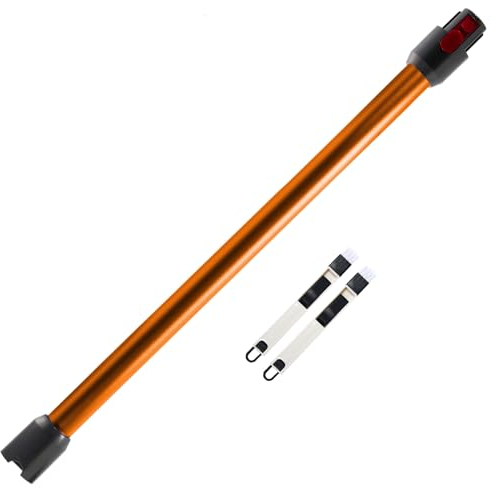 Tubo de Extensión Rígido para Dyson V7 V8 V10 V11 V15, con Conexión Rápida y Dos 2 en 1 Cepillos, Naranja