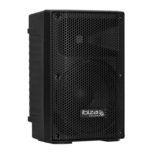 Ibiza - XTK8-MKII - Altavoz Sono pasivo de 8/20 cm - Tweeter de compresión de 25 mm - Sistema Bass Reflex - Asas y Ruedas - Nueva VERSIÓN - Negro - Fiesta, Eventos, Club, Conferencia