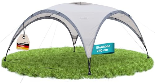 Skandika paviljong Event Shelter Ascot 350 | Utomhusträdgårdspaviljong, 230 cm ståhöjd, solskydd UPF 50+, väderbeständig, regnskydd, stabila stålstänger, solsegel | festtält för festival, strand