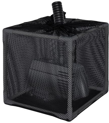FEOXSHAL Pond Filter Box, Anti-Clogging Pond Filters for Outdoor Ponds Nylon Media Mesh Water Pump Cover Barrier Bag with Drawstring, Pond Pump Filter Bag (10 Inch)