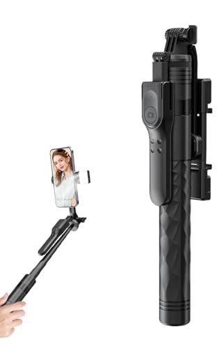 Perche à selfie, support de téléphone réglable en hauteur, stabilisateur portable, télécommande, trépied compact pour selfies de voyage, enregistrement vidéo, vlogging, 175 cm