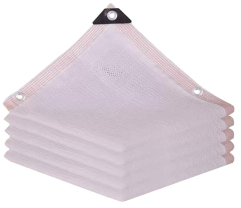 Garden Shade Netting White Sunblock Shade Cloth 55% Shade Net With Grommets,Breathable Shade Mesh Tarp for Greenhouse Plant Flower 1x2.0 m 2x2.0 m 2x5.0 m 3x5.0 m 3x6.0 m 4x5.0 m(3x5.0 m)