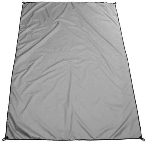 Mipcase 2 Ensembles Voile d'ombrage bâche de Camping bâche d'ombrage Stores extérieurs imperméables Filet de Parasol de Jardin Filet d'ombrage Pliant Tissu Oxford Enduit d'argent 210d Grey