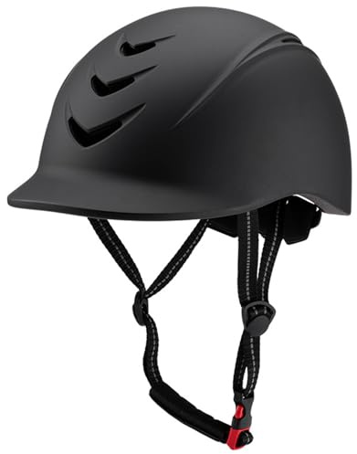 Horse Riding Helmet, Breathable Soft Padding Horse Riding Hat with Adjustable Strap, Safety Anti-collision Equestrian Hats & Helmets for Women Men Equestrian Hats & Helmets Equipment