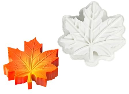 Moule à gâteau artistique en forme de feuille d'automne, 15,2 cm, moules à chocolat en silicone pour la cuisine professionnelle, la pâtisserie à la maison, facile à nettoyer, moules à chocolat en