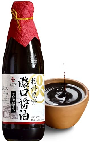 YAMASAN KYOTO UJI Koikuchi Sojasoße, handwerklich, klassisch, 500 Tage gereift, Japanische Premium Handarbeit, Traditionell gebraut, Keine Zusatzstoffe, ohne Gentechnik, Hergestellt in Japan(360ml)