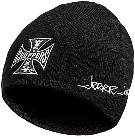West Coast Choppers Unisex Beanie OG Classic Basic, Color:black, Size:one size