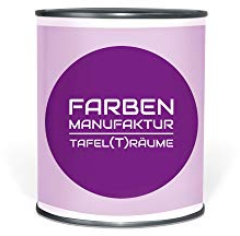 Farben Manufaktur Tafel(t) räume 0,5L, Tafelfarbe, Schultafellack, Blackboard Paint, Wandfarbe beschreibbar (0,5L, happy pink)