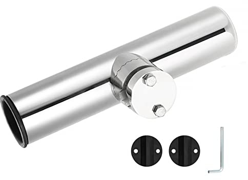 DONGKER Angelrutenhalter Edelstahl, 360° Einstellbar Boot-Rutenhalter,Angelrute Halter für Kajakboote Angelanzug 26-32mm/19-26mm