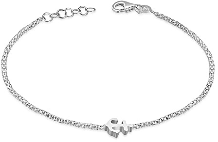 My Daily Styles 925 Sterling Silver Anchor Charm Bracelet
