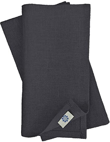 Linen & Cotton 4 x Stoffservietten Nordic, 100% Leinen - 42 x 42 cm