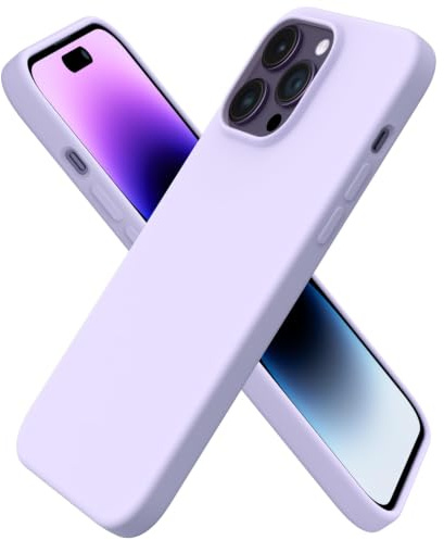 ORNARTO für iPhone 14 Pro Max Hülle aus Silikon 6,7 Zoll - Pastell Lila | Premium Flüssigsilikon, dünne Handyhülle, weich, griffig, stoß- und kratzfest, Pastel Purple und viele weitere Farben