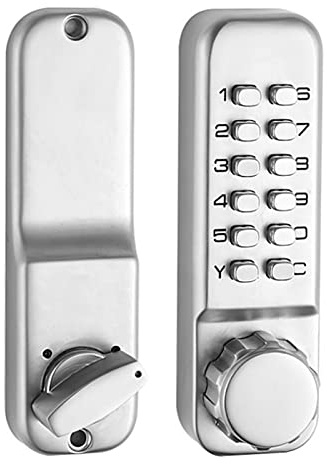 Digital Door Lock Mechanical Keyless Entry Door Lock Password Combination Door Keypad Deadbolt Waterproof Code Door Lock for Home Office