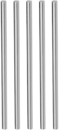 CoCud Tondo Acciaio Asta, 4.5mm Diametro 200mm Lunghezza, Alta Velocità Acciaio Barra Scorte Artigianato Fai-da-Te Utensili - (per Trapano Torni Alesa Macchine), 5- Pezzi