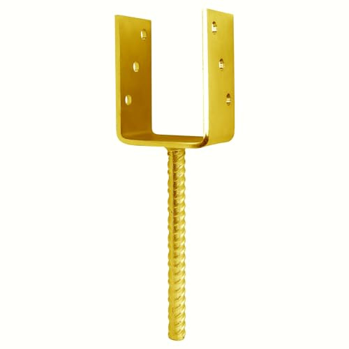 SS8® 2 x 150mm Posts Fence Brackets Concrete Support U Anchor Heavy Duty Pergola Decking Spikes