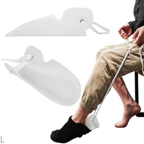 Sockenanziehhilfe Senioren Anziehhilfe eingeschränkte Mobilität für Socken und Strümpfe, Sockenanzieher Strumpfanziehhilfe für ältere, Behinderte & Schwangere Frauen