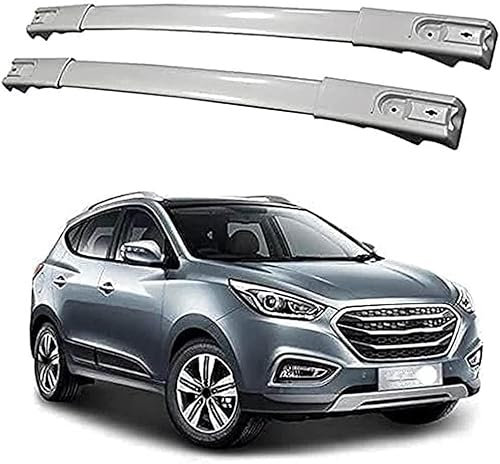 CCLXWY Barres de Toit pour Hyundai IX35 2011-2016 Galerie de Toit pour Voitures Porte-vélos Coffres de Toit Porte-Bagages Rails de Toit Intégrés Pré-assemblé avec Serrure