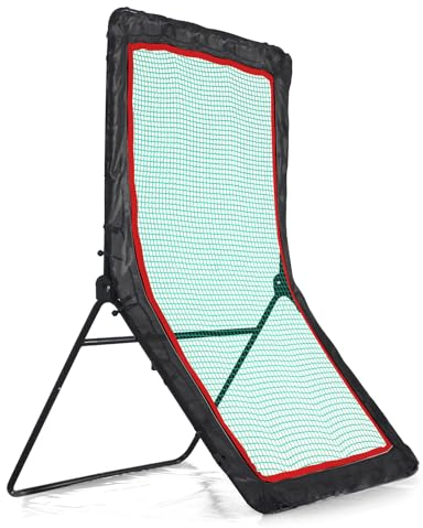 FLITURE Baseball-Rebounder, Baseball- und Softball-Rebounder mit verstellbarem Netzrahmen, einfach zu tragen und zu installieren, Lacrosse-Rebounder, Volleyball-Rebounder-Übungsnetz
