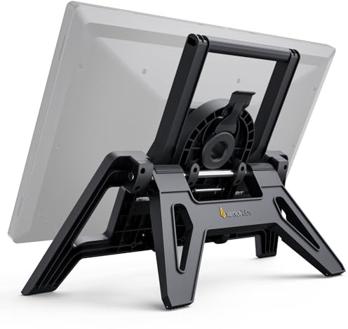 XENCELABS Multi-Axis Stand für Pen Display 24 - Ergonomischer Verstellbarer Künstler-Standfuß mit VESA-Kompatibilität Leicht mit Sicherer Klemme Drehung und Neigung Hoch- und Querformat