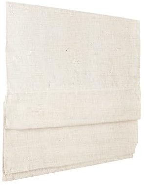 Victoria M. Ivora - Estor plegable plisado con rieles de aluminio robustos, para ventanas y puertas, con cordón, fácil de cuidar, 90 x 130 cm, marfil jaspeado