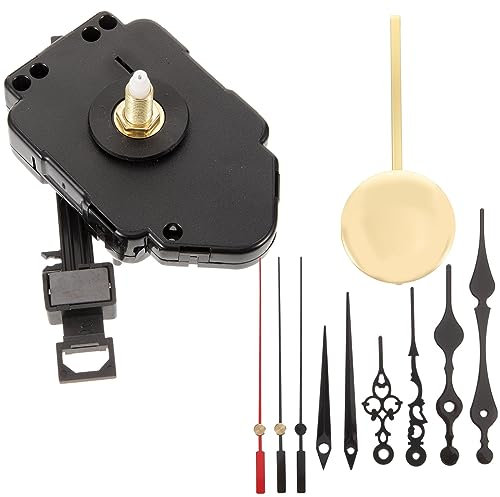 WOONEKY Gehäuse Für Wanduhr Mit Pendel DIY-uhrwerk-kit Uhrwerk Und Uhrzeiger-kit Uhrwerkmechanismus Wanduhrmechanismus-Teile Uhrwerk-ersatz Uhrreparatur-kit Uhrenzubehör Verschleißfest LAN